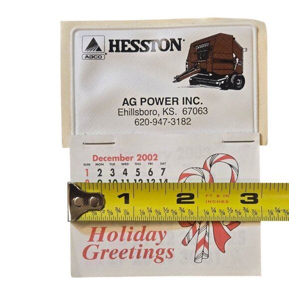 Hesston Agco 2002 Advertising Calendar Hillsboro Kansas Promotional Ag Power - Picture 3 of 7